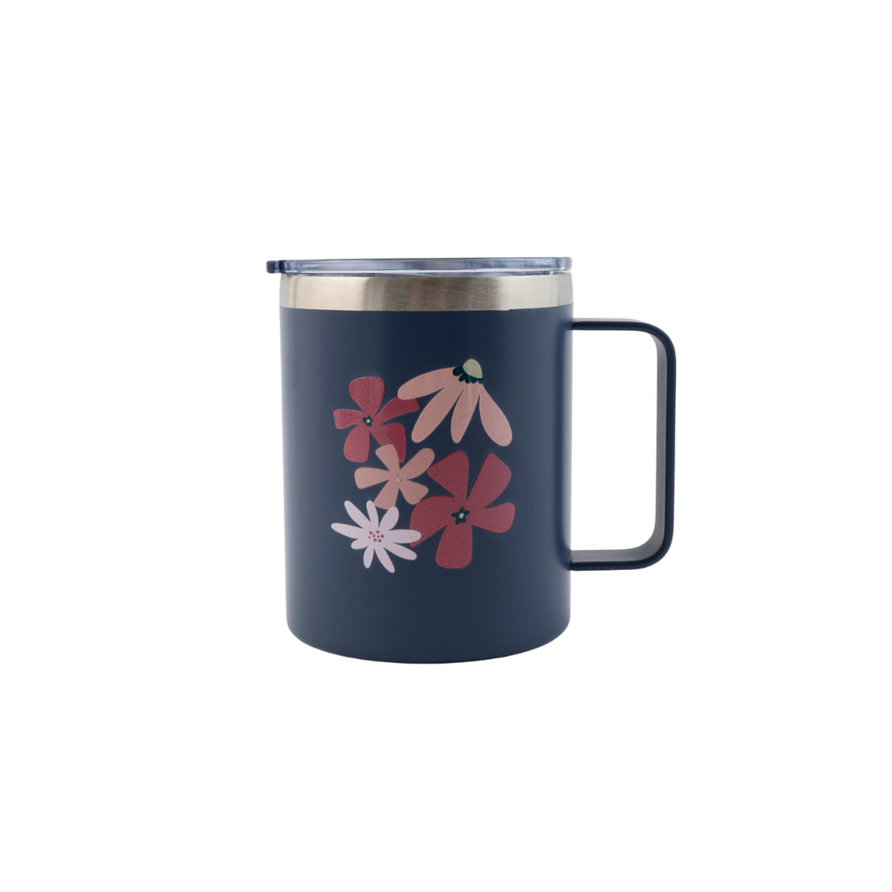 Honeydew Insulated Coffee Mug - PINK FLORA
